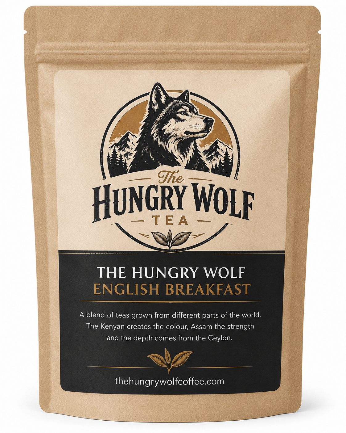 The Hungry Wolf English Breakfast Tea – Premium Loose Leaf Tea Blend