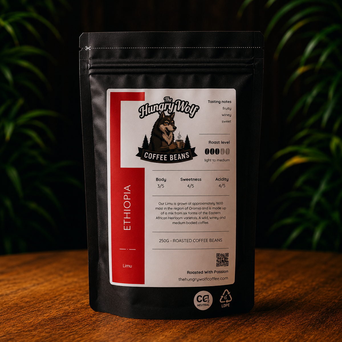 The Crimson Horizon – Ethiopia Limu Single Origin Coffee Beans