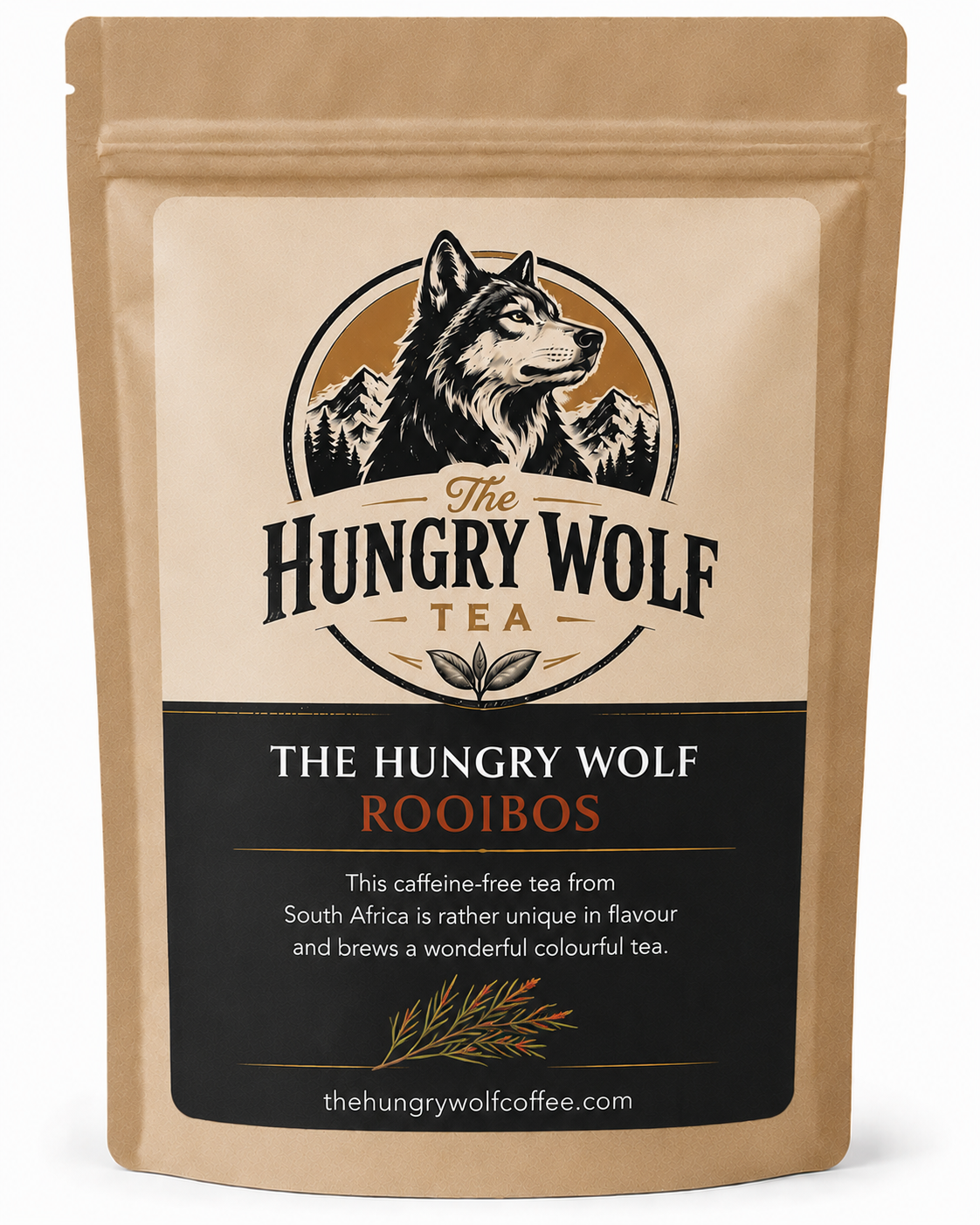 The Hungry Wolf Rooibos Tea – Premium Naturally Caffeine-Free Tea