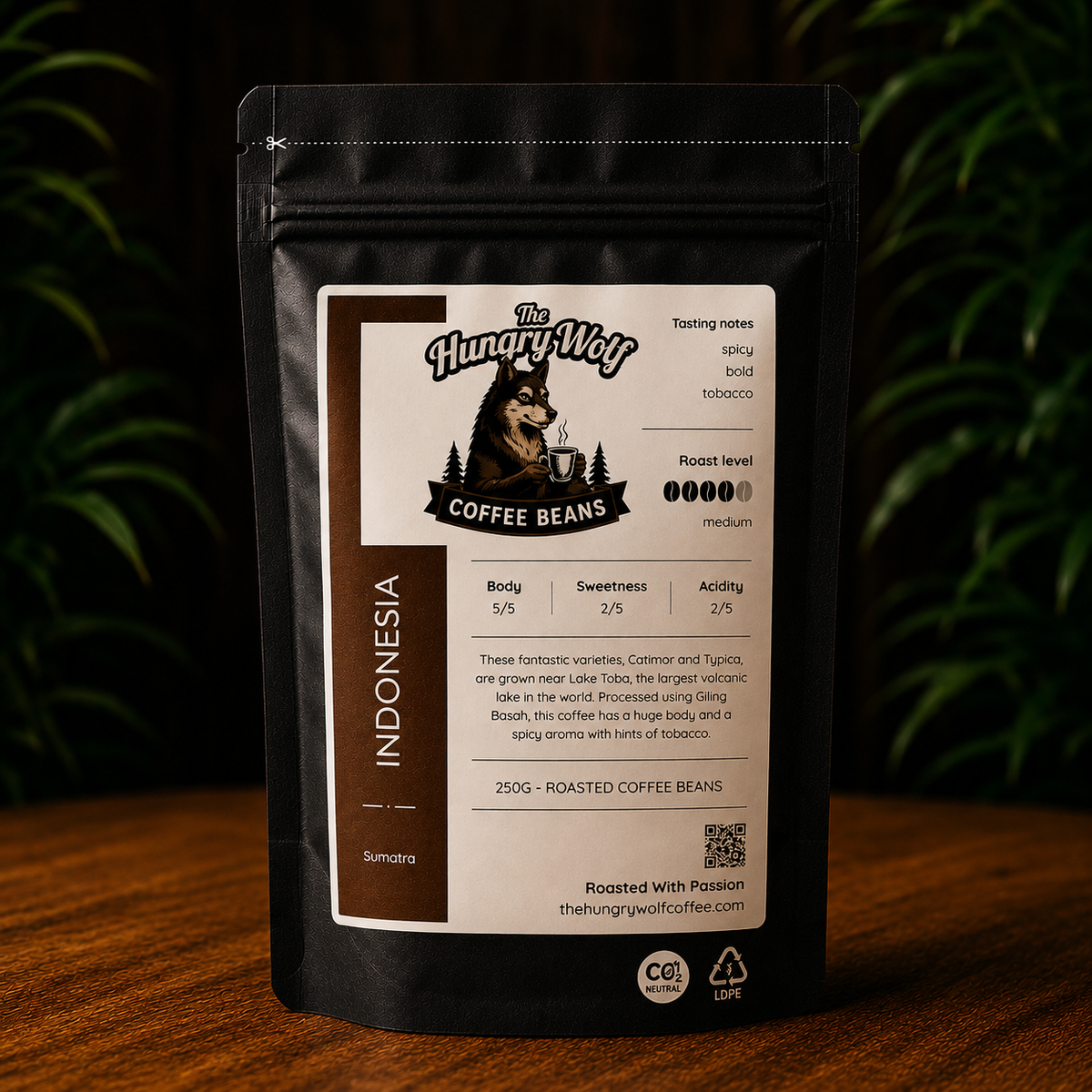 The Ember Trail – Indonesia Sumatra Lake Single Origin Coffee Beans